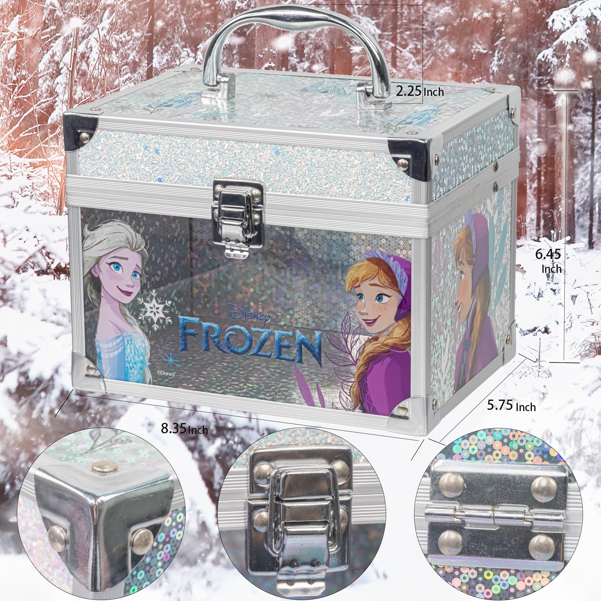 Foto 7 pulgar | Set De Belleza Townley Girl Disney Frozen Con Funda De Tren Para Niñas - Venta Internacional.