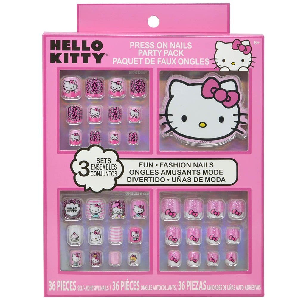 Pres-on Nails Hello Kitty Party Pack 36 Unidades Autoadhesivas - Venta Internacional.