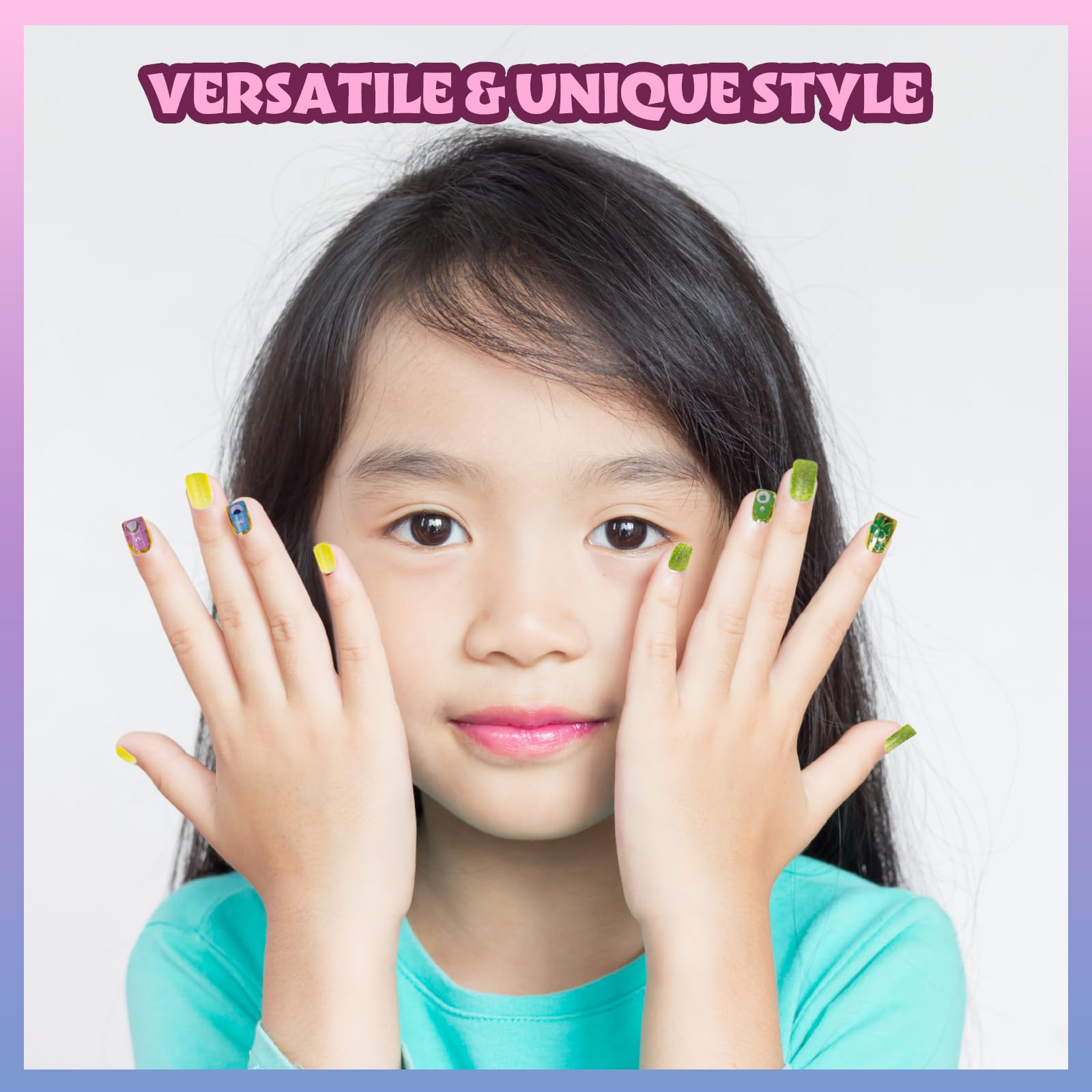 Foto 7 pulgar | Press On Nails Townley Girl Care Bears 36 Unidades Para Niños Mayores De 6 Años - Venta Internacional.