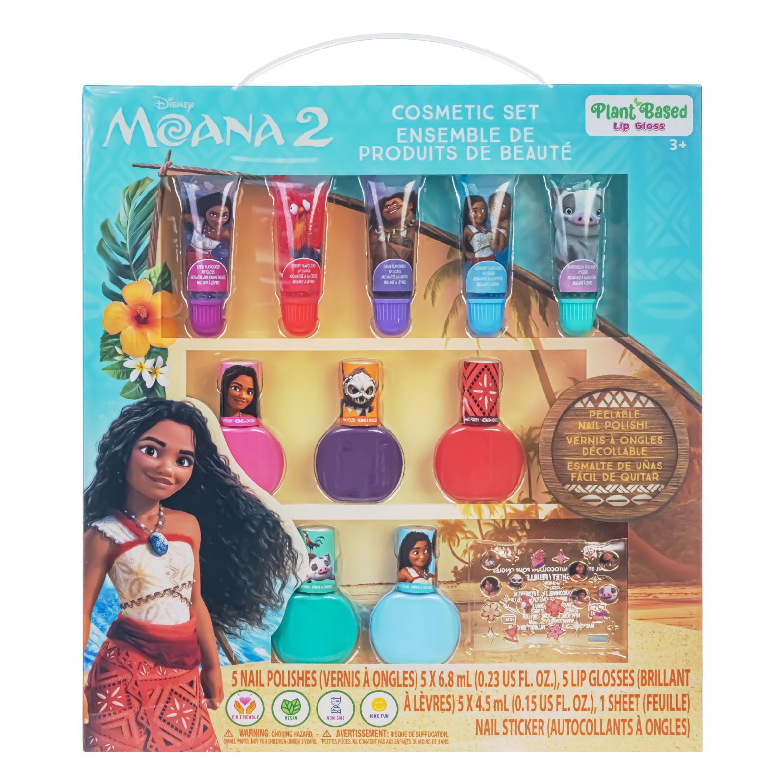 Set De Maquillaje Cosmético Townley Girl Moana 2 Con Brillo De Labios, 11 Unidades - Venta Internacional.