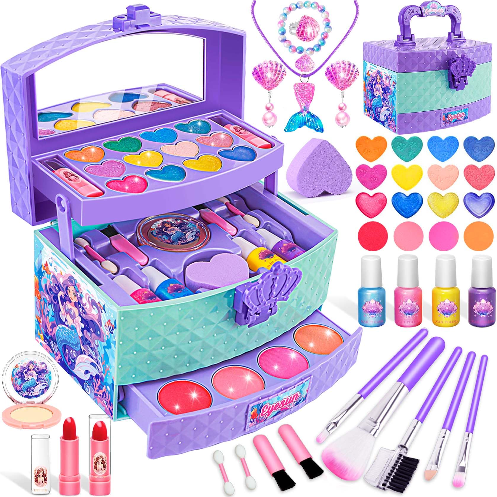 Kit de Maquillaje Eye Sun para Niñas con Funda y Accesorios - Venta Internacional