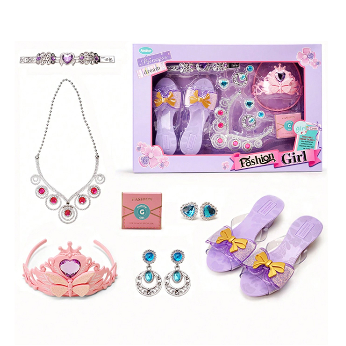 Foto 2 pulgar | Accesorios De Princesa Para Niña Con Zapatillas