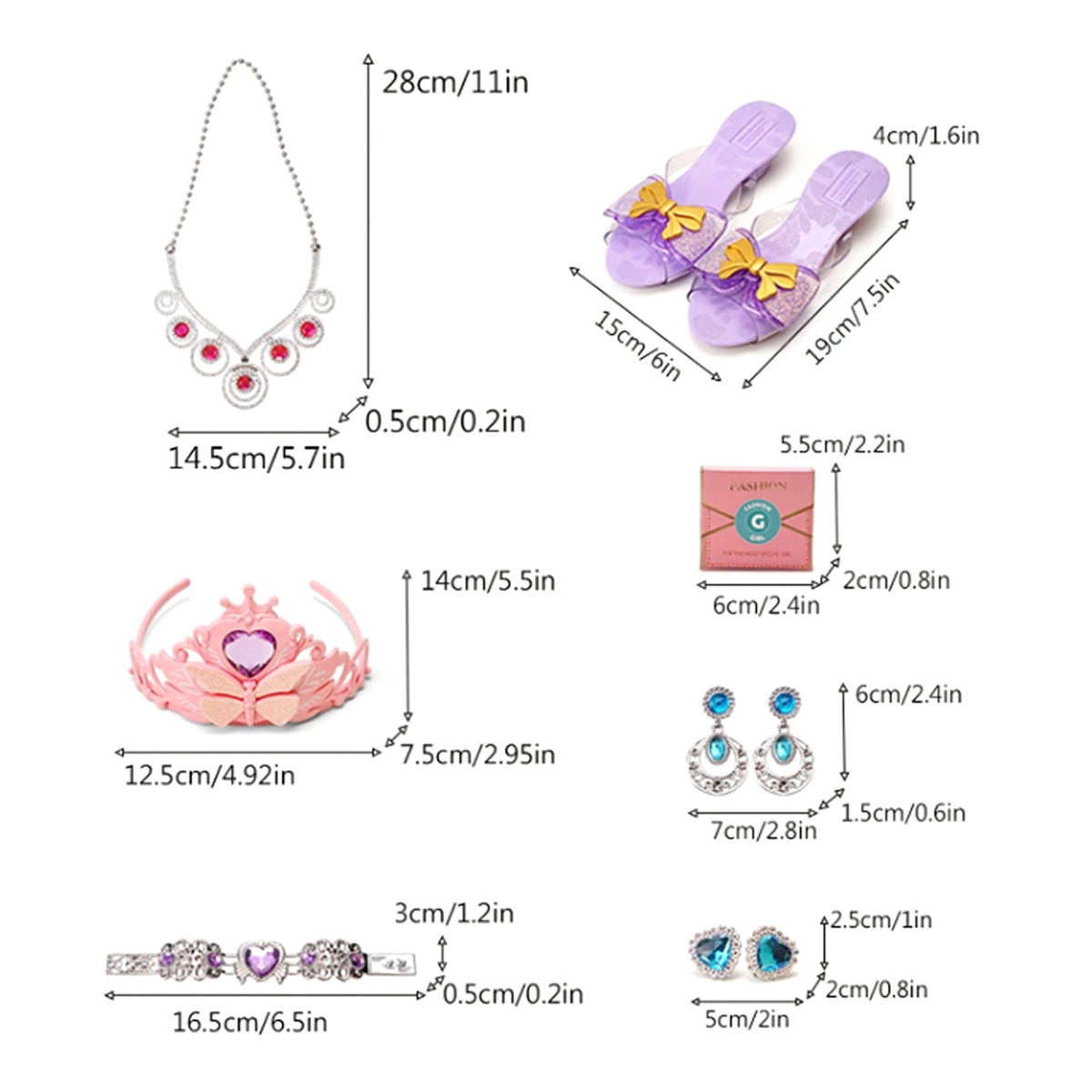 Foto 3 pulgar | Accesorios De Princesa Para Niña Con Zapatillas