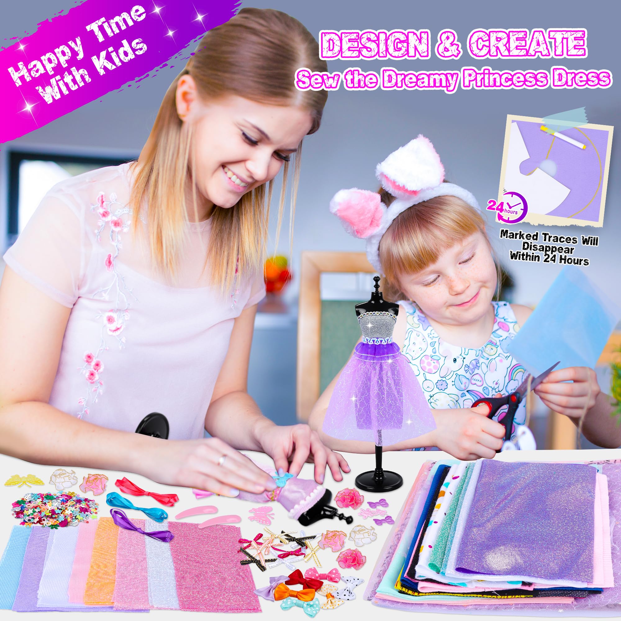 Foto 7 pulgar | Kit De Diseñador De Moda Minifun Con Más De 1500 Piezas Para Niñas De 6 A 12 Años - Venta Internacional.