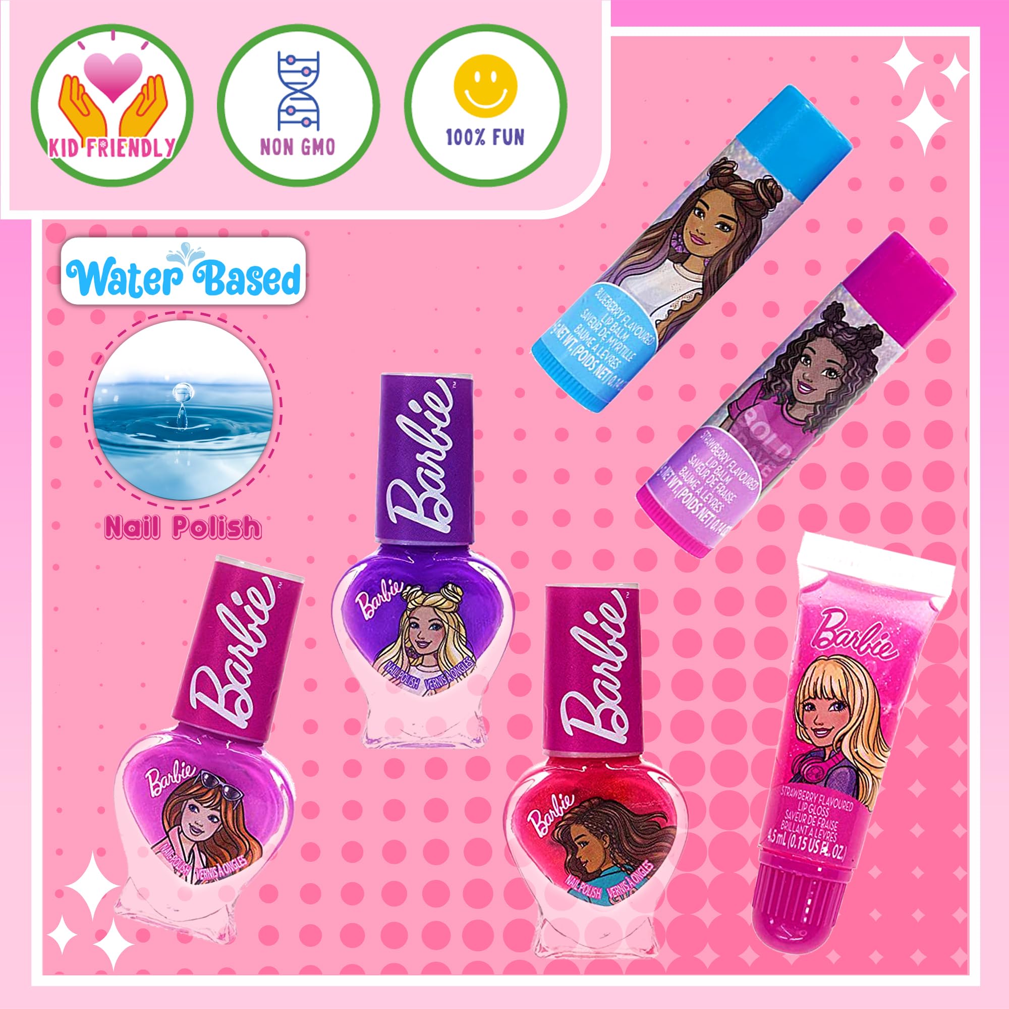 Foto 3 pulgar | Kit De Maquillaje Townley Girl Barbie Movie Para Niñas Mayores De 3 Años - Venta Internacional.