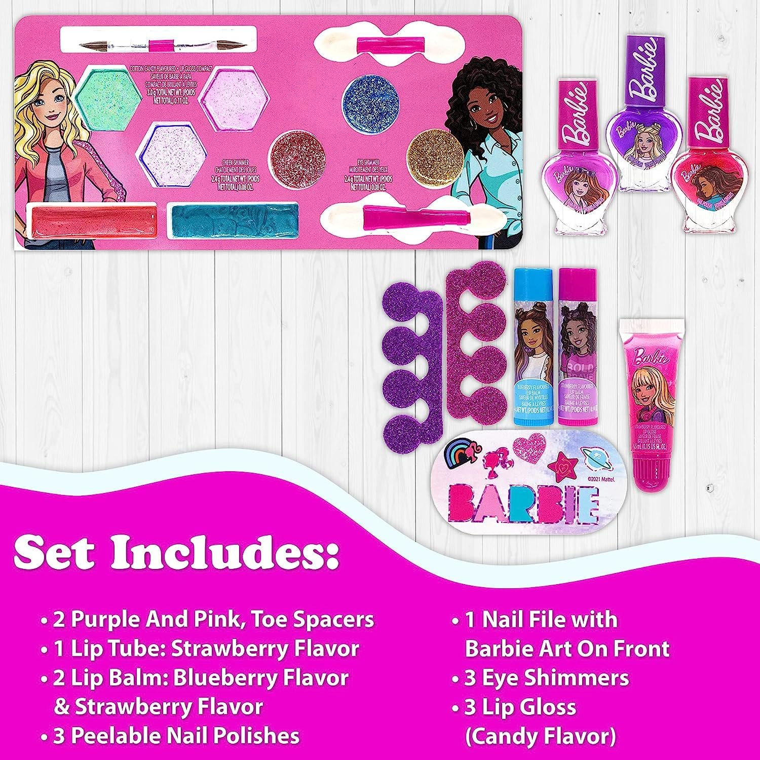 Foto 5 pulgar | Kit De Maquillaje Townley Girl Barbie Movie Para Niñas Mayores De 3 Años - Venta Internacional.