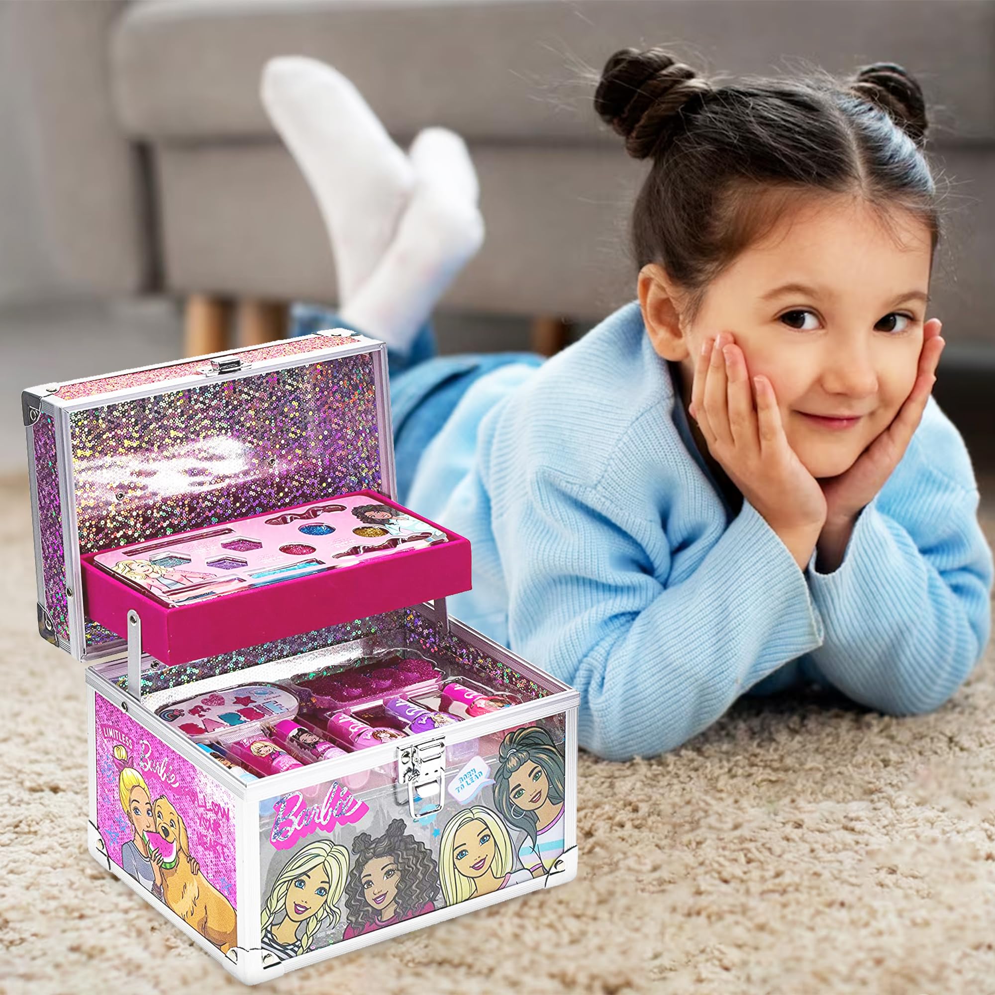 Foto 5 | Kit De Maquillaje Townley Girl Barbie Movie Para Niñas Mayores De 3 Años - Venta Internacional.