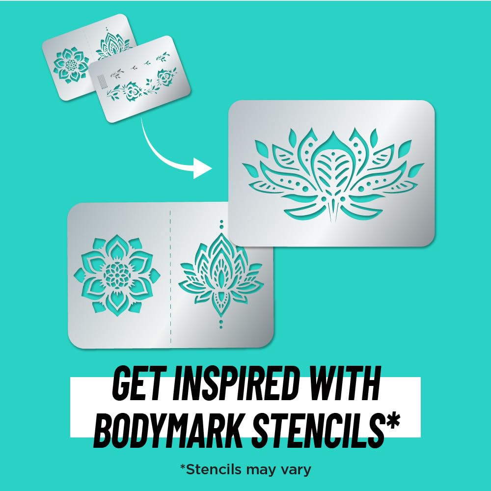 Foto 2 | Marcadores De Tatuaje Temporales Bic Bodymark Henna Vibes, Paquete De 2 - Venta Internacional.