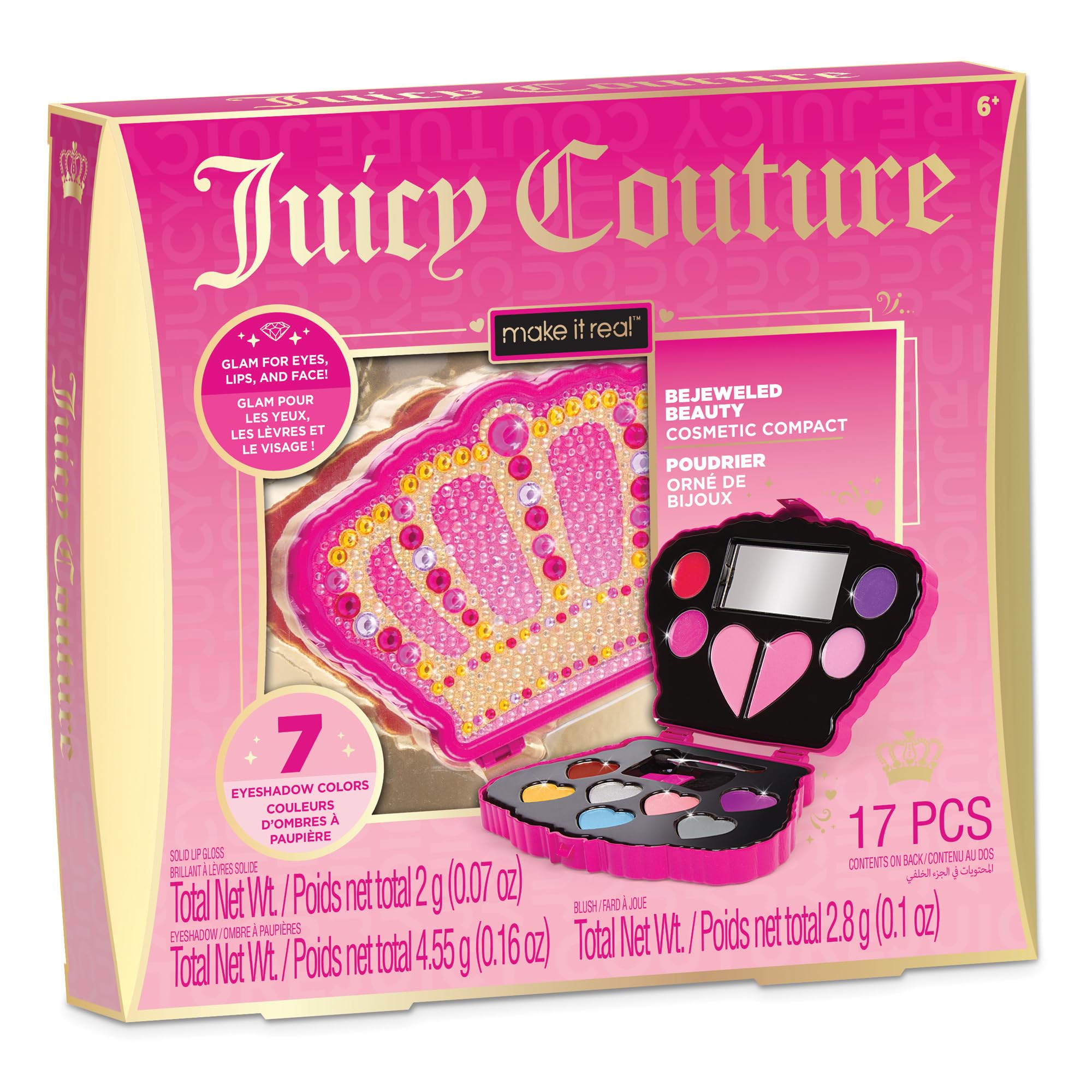 Cosmetic Compact Make It Real Juicy Couture Bejeweled Beauty - Venta Internacional.