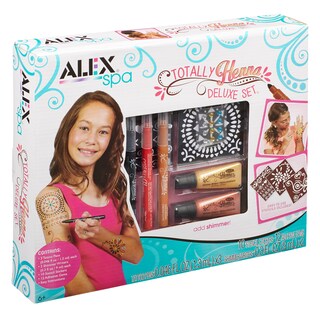 Foto 1 | Set De Actividades De Moda Alex Spa Totally Henna Deluxe Para Niñas Mayores De 6 Años - Venta Internacional.