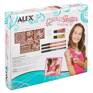 Foto 2 | Set De Actividades De Moda Alex Spa Totally Henna Deluxe Para Niñas Mayores De 6 Años - Venta Internacional.