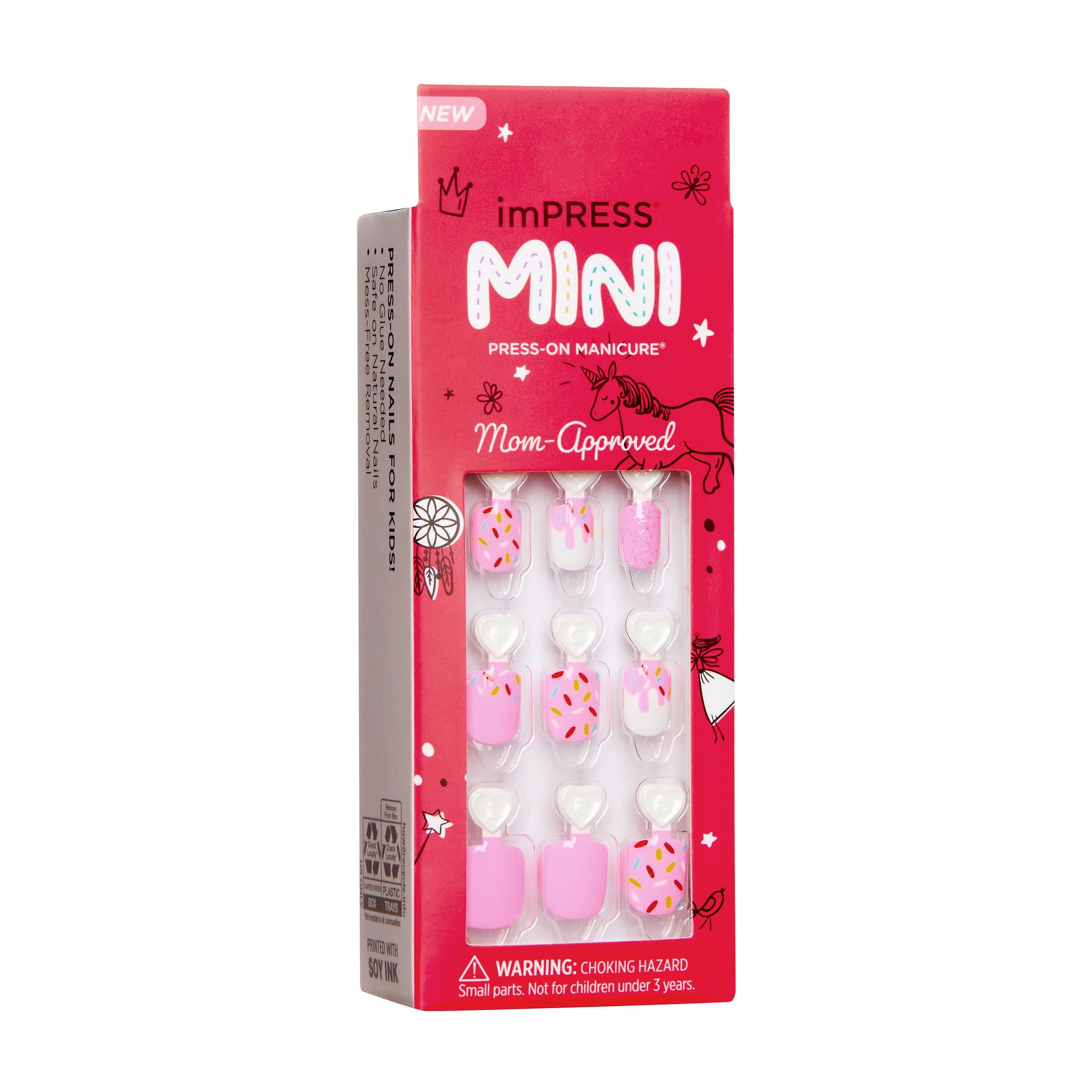 Foto 7 | Presiona Las Uñas Kiss Impress No Glue Mani «super Duper» Para Niños - Venta Internacional.