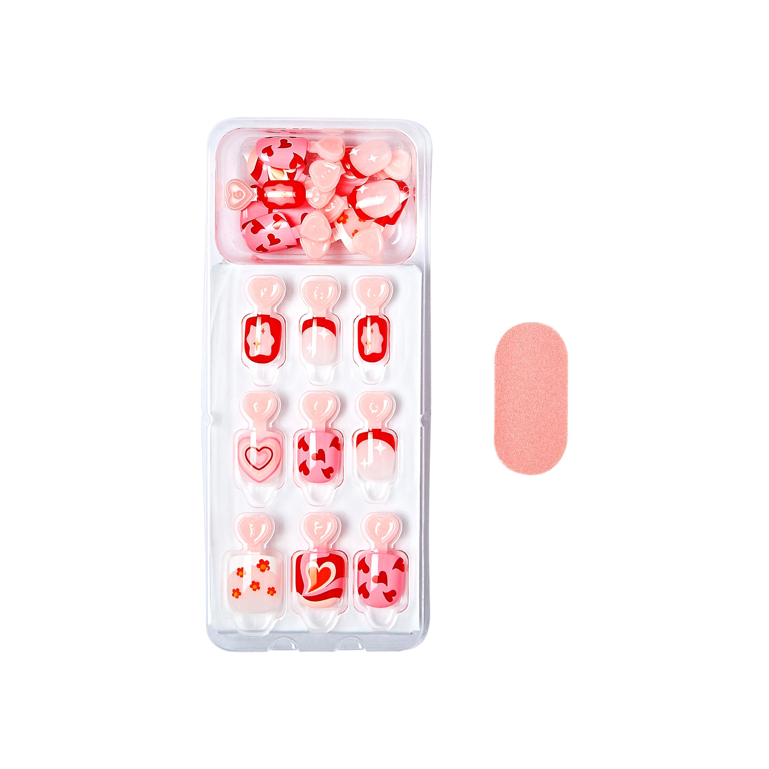 Foto 4 pulgar | Press-on Nails Impress «playground», Tamaño Infantil, Con Forma De Cuclilla Roja - Venta Internacional.