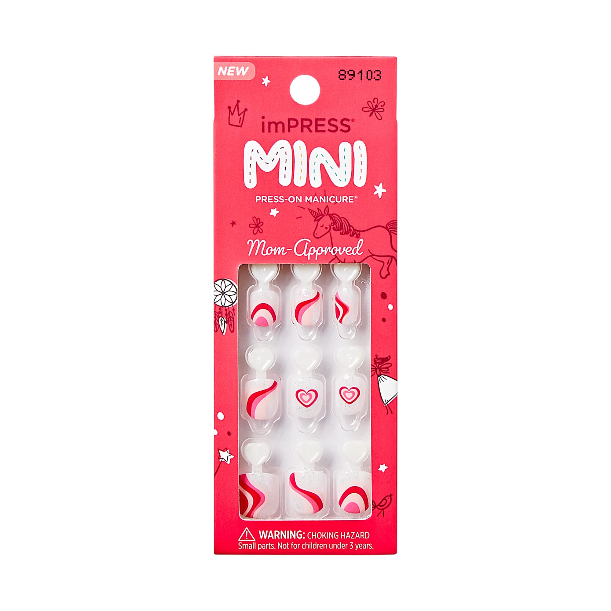 Foto 2 pulgar | Press-on Nails Impress «dream Big» Para Niños Con 20 Uñas, Color Rosa - Venta Internacional.