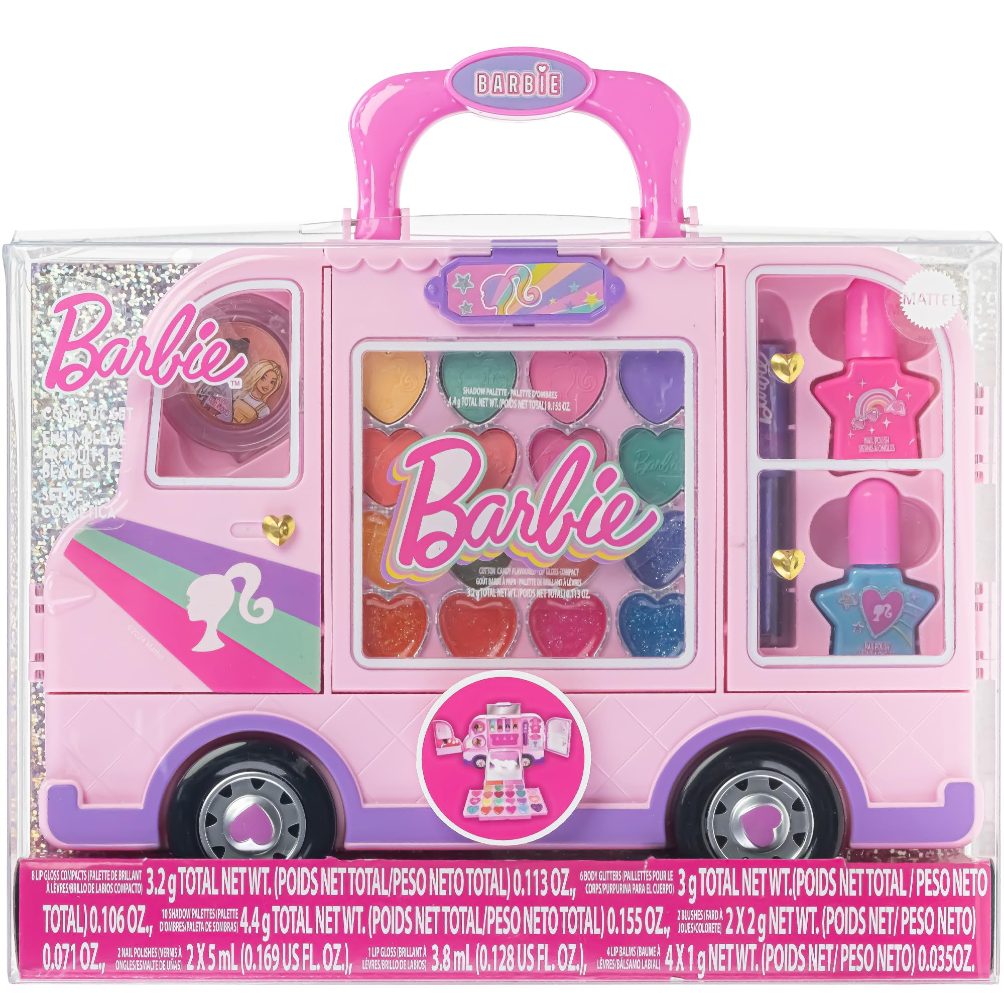 Foto 3 pulgar | Kit De Maquillaje Townley Girl Barbie Car Con Brillo De Labios Y Esmalte De Uñas - Venta Internacional.