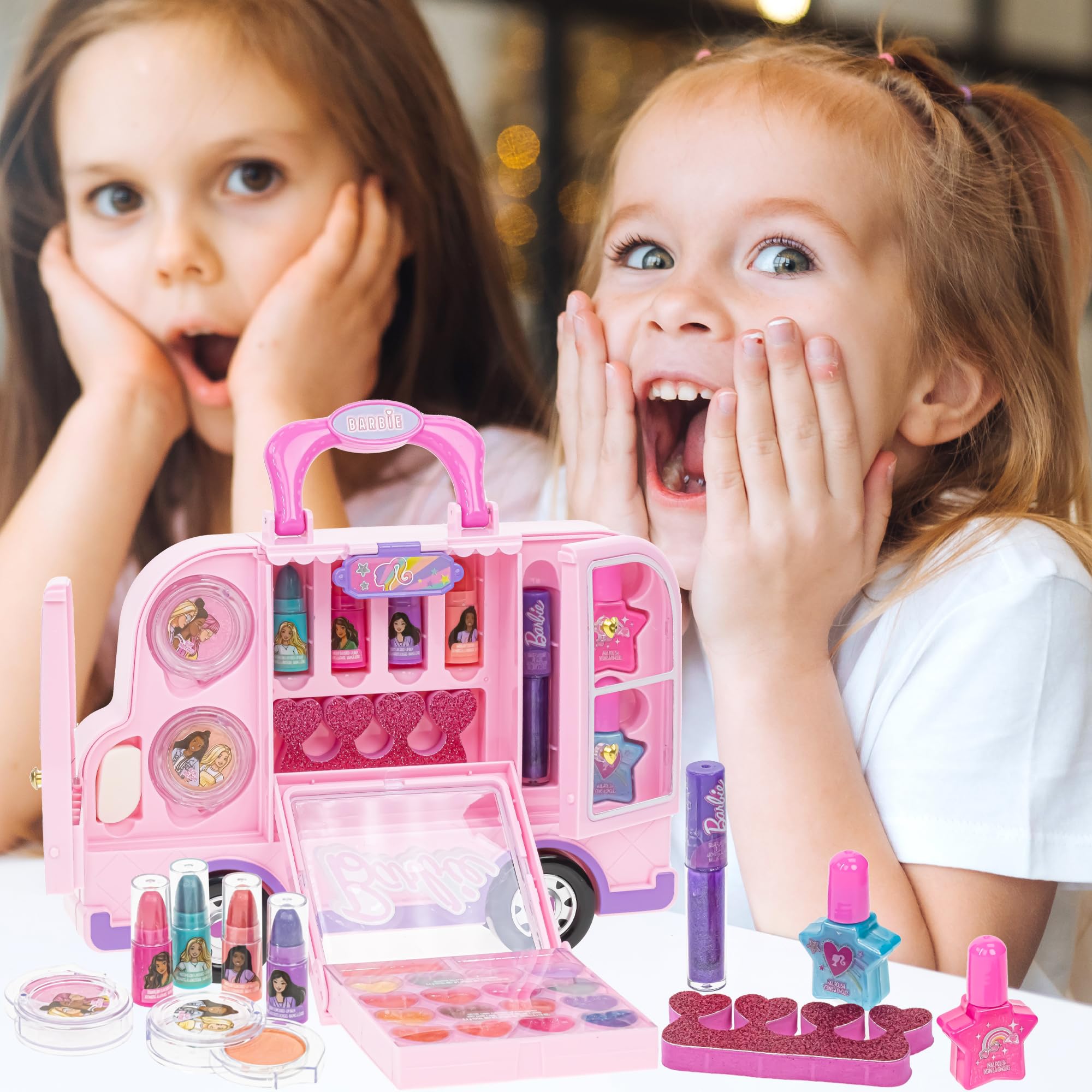 Foto 4 pulgar | Kit De Maquillaje Townley Girl Barbie Car Con Brillo De Labios Y Esmalte De Uñas - Venta Internacional.