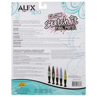 Foto 3 | Bolígrafos De Uñas Fashion Activity Alex Spa Glow Sketch It Para Niñas - Venta Internacional.
