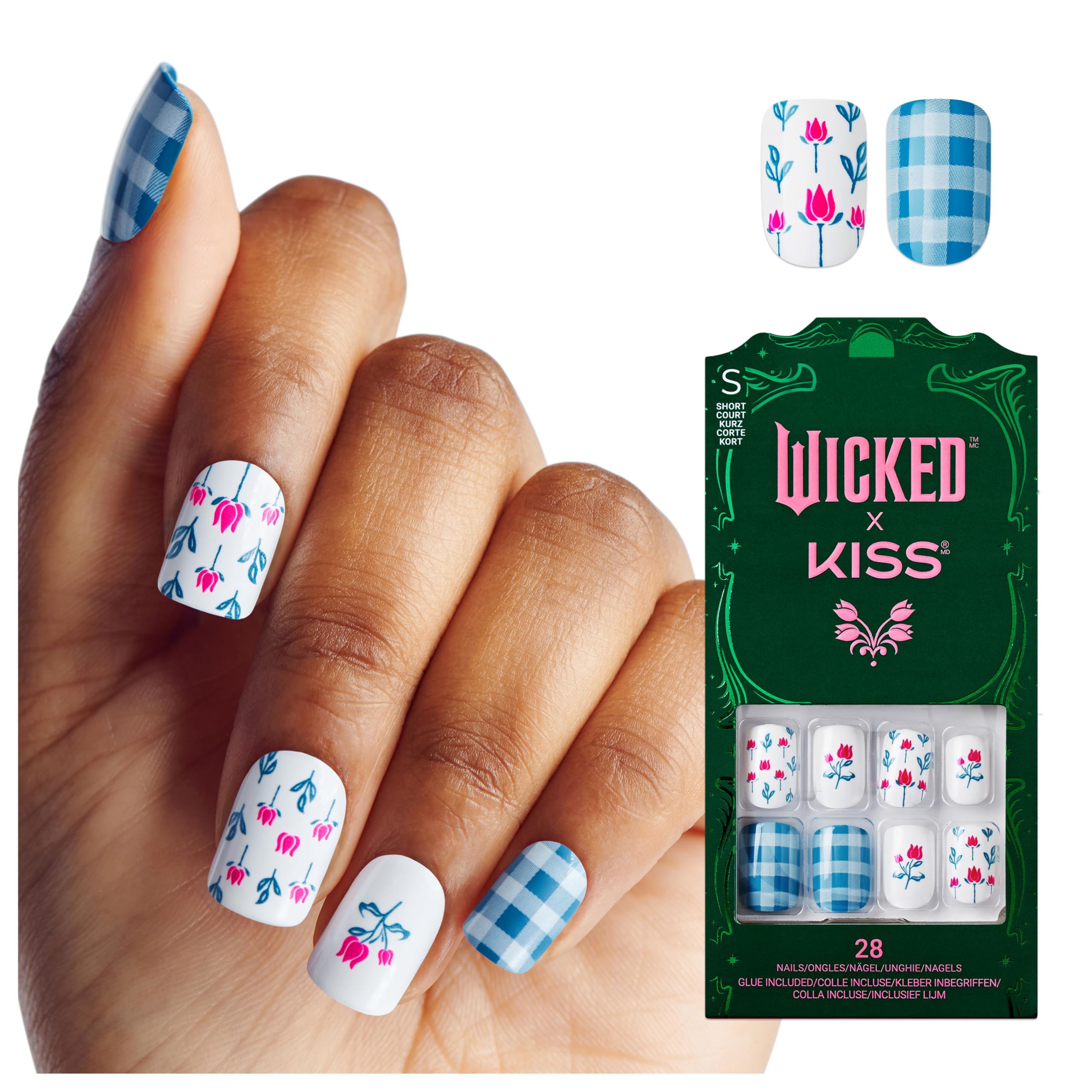 Foto 2 pulgar | Presiona Las Uñas Kiss Wicked X Kiss 'marvelous Munchkinland' - Venta Internacional.