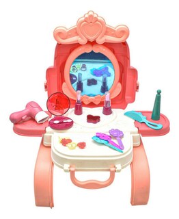 Foto 2 | Maletin Tocador De Belleza 3 En 1 Rosa Beauty House 8115p