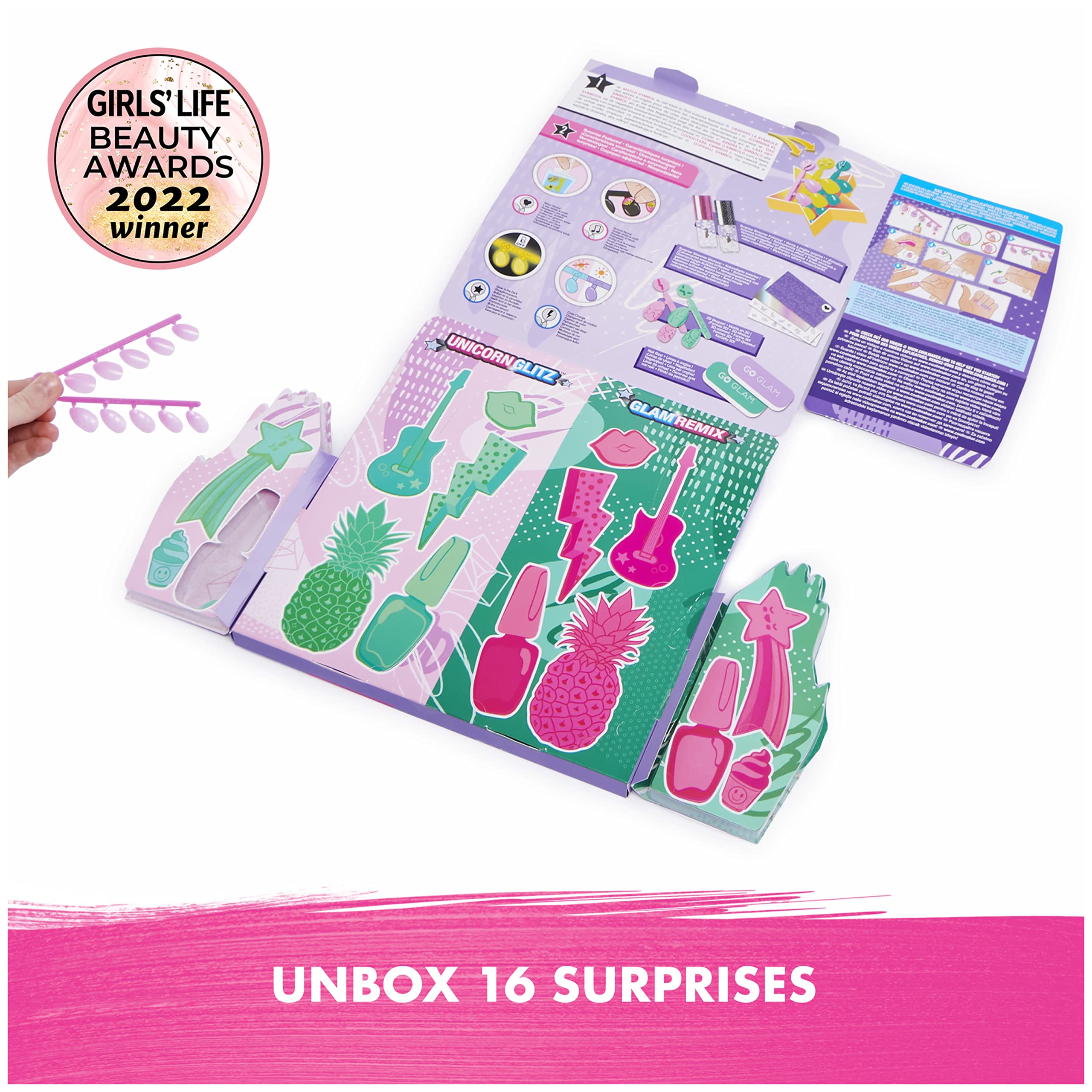 Foto 5 pulgar | Set De Manicura Cool Maker Go Glam Nail Surprise Shimmer - Venta Internacional.