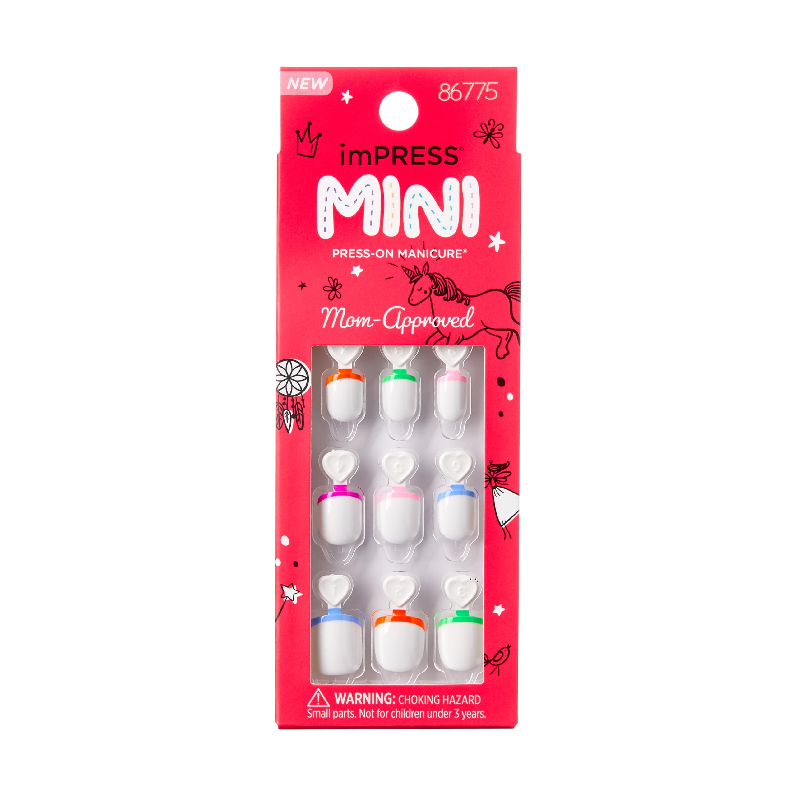 Foto 2 pulgar | Set De Manicura De Uñas Kiss Impress Mini Press-on Nails Para Niños - Venta Internacional.
