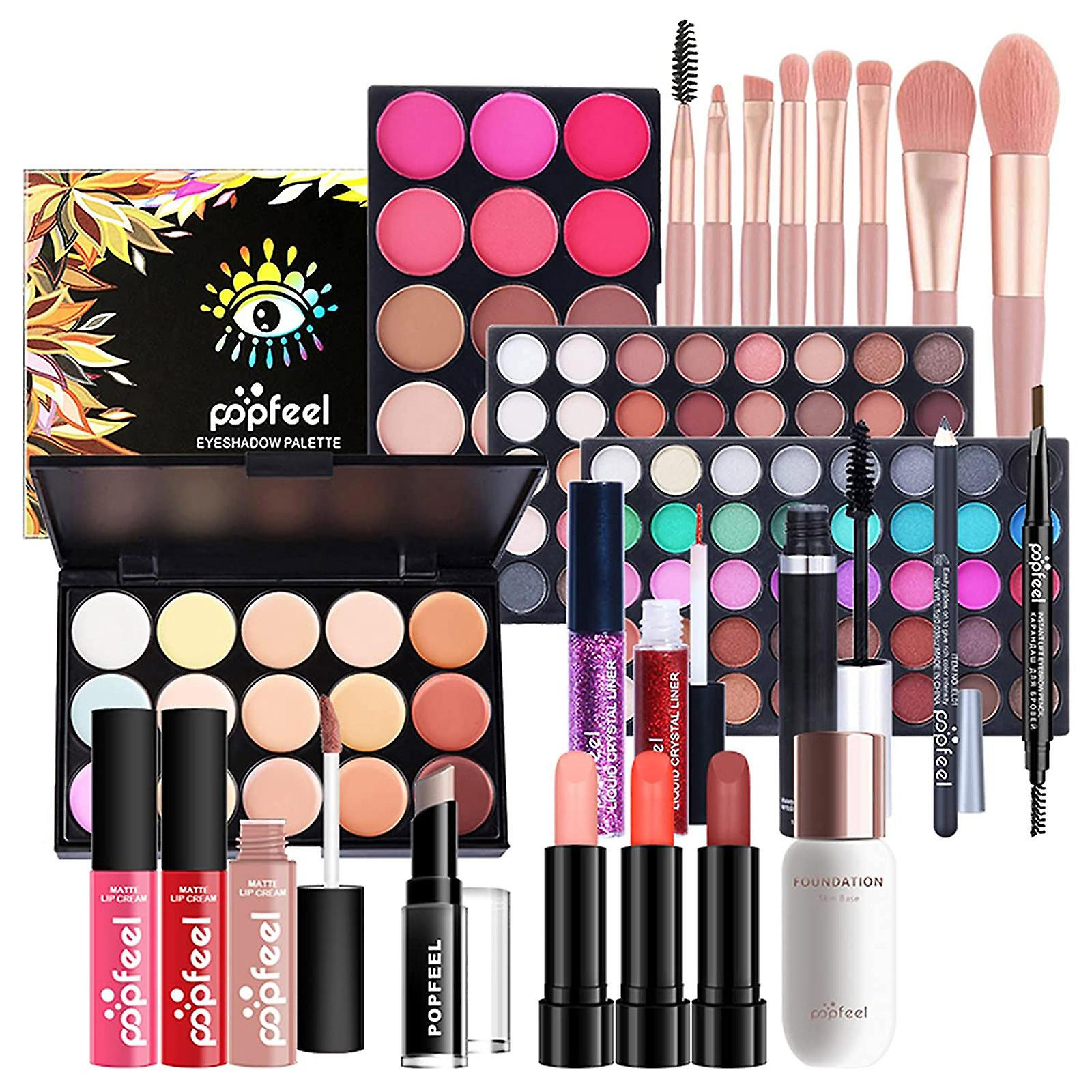 Foto 1 | Set De Cosméticos Para Principiantes Huoguo  Todo En Uno  Para Niñas  24 Piezas Con Bolsa - Venta Internacional.