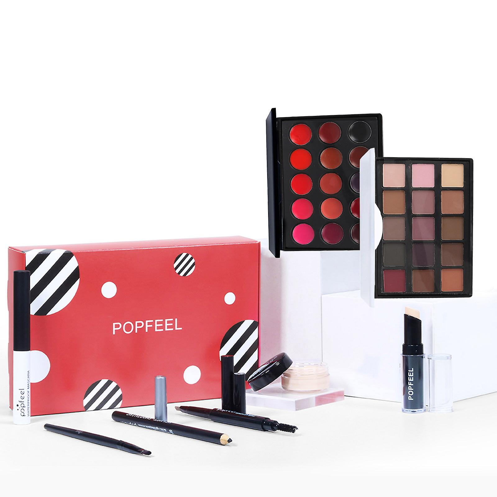 Foto 6 pulgar | Set De Cosméticos Para Principiantes Huoguo Para Niñas Con Sombra De Ojos De 15 Colores - Venta Internacional.