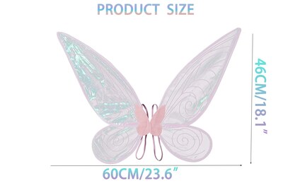 Foto 2 | Venta Internacional- Alas de Hada White Fairy Wings Dress Up Sparkling Sheer Wings Pink