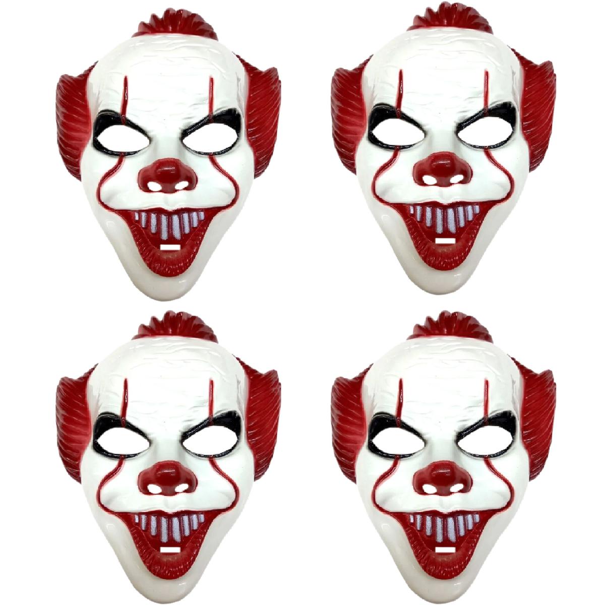 Disfraz De Terror Eso  Z-smilefun  Mxezo-004 4 Piezas  Plástico Pvc Color  Blanco/rojo