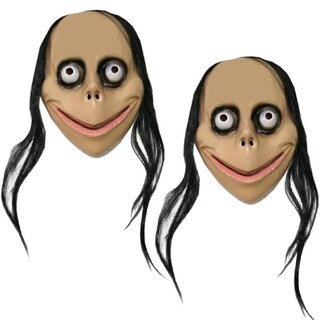 Foto 2 | Halloweeen Máscara De Terror Momo Z-smilefun Mxmok-002 2 Piezas Plástico Pvc Color Beige