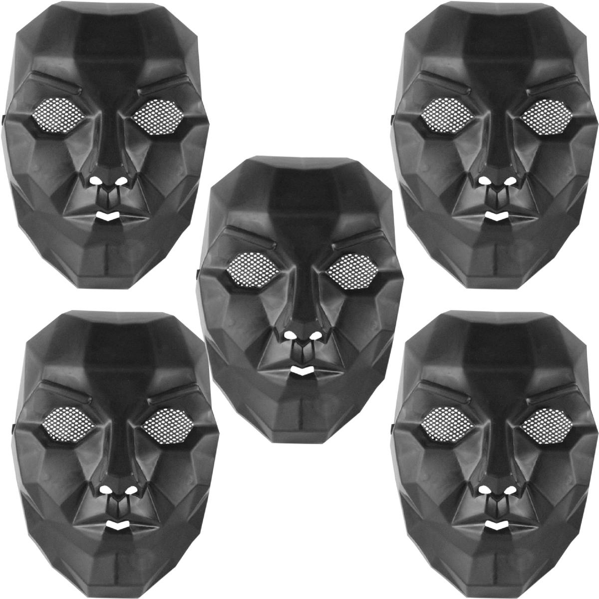 Máscara Para Cosplay  Z-smilefun  Mxsui-005  5  Piezas  Plástico Pvc Color  Máscara Negra