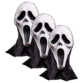 Foto 2 | Disfraz De Terror Scream Z-smilefun Mxrea-003 3 Piezas Plástico Pvc Color Blanco/negro