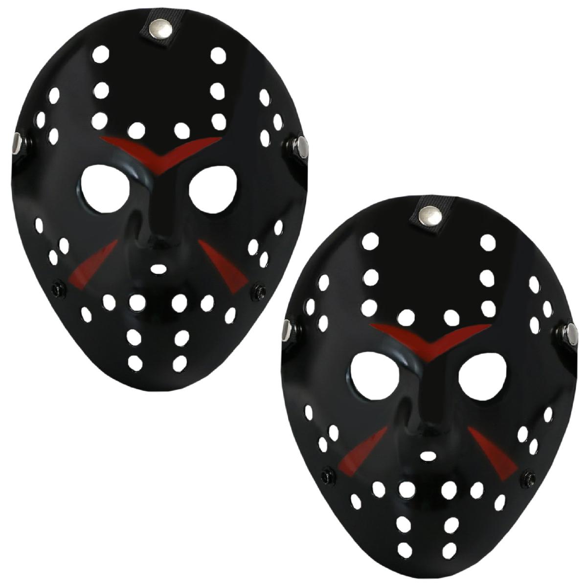 Foto 2 pulgar | Jason Voorhees Máscara  Z-smilefun  Mxjbk-002  2 Piezas  Plástico Pvc Color  Negro