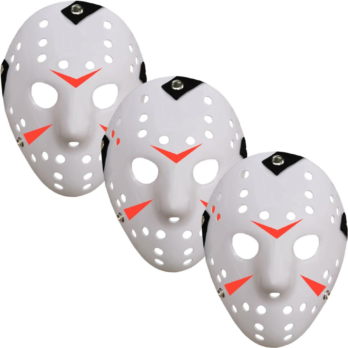 Halloween Máscaras De Horror  Z-smilefun  Mxjwe-003  3 Piezas  Plástico Pvc Color  Blanco $510