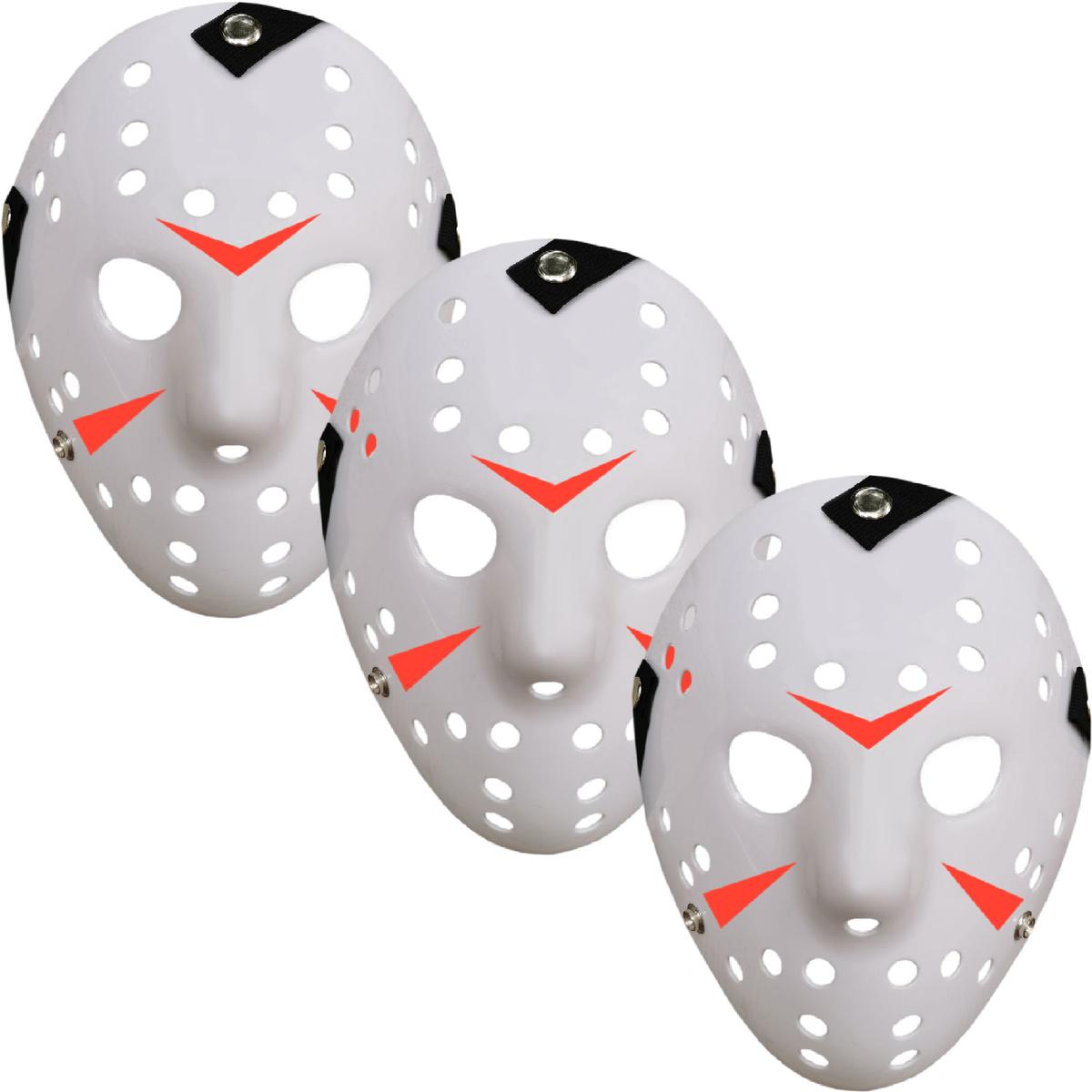 Foto 2 pulgar | Halloween Máscaras De Horror  Z-smilefun  Mxjwe-003  3 Piezas  Plástico Pvc Color  Blanco