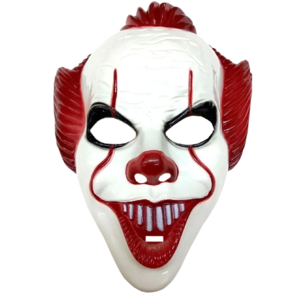 Máscara De Payaso  Z-smilefun  Mxezo-001  1 Pieza  Plástico Pvc Color  Blanco/rojo