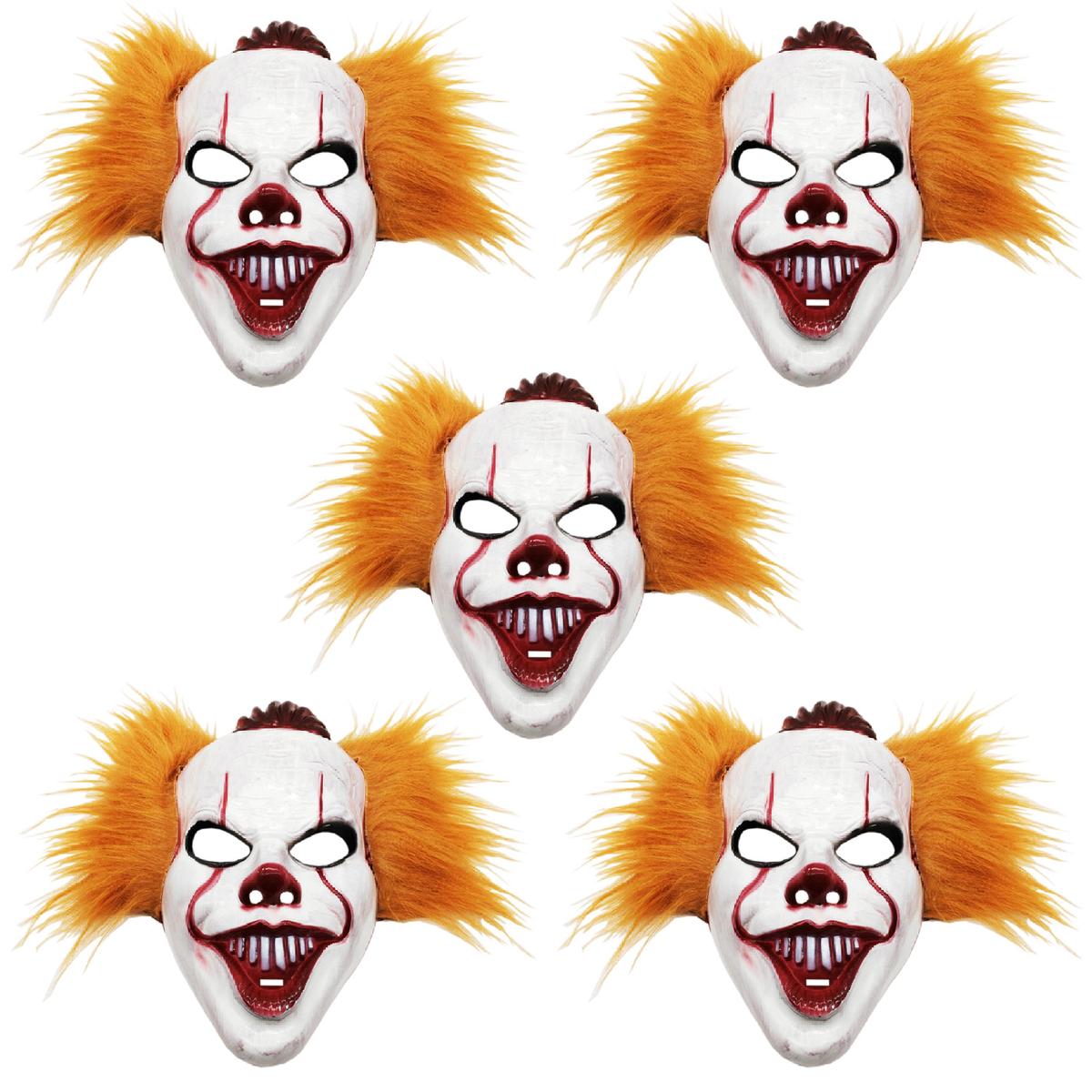 Día De Muertos Disfraz De Pennywise  Z-smilefun  Mxpny-005  5  Piezas  Plástico Pvc Color  Blanco/rojo