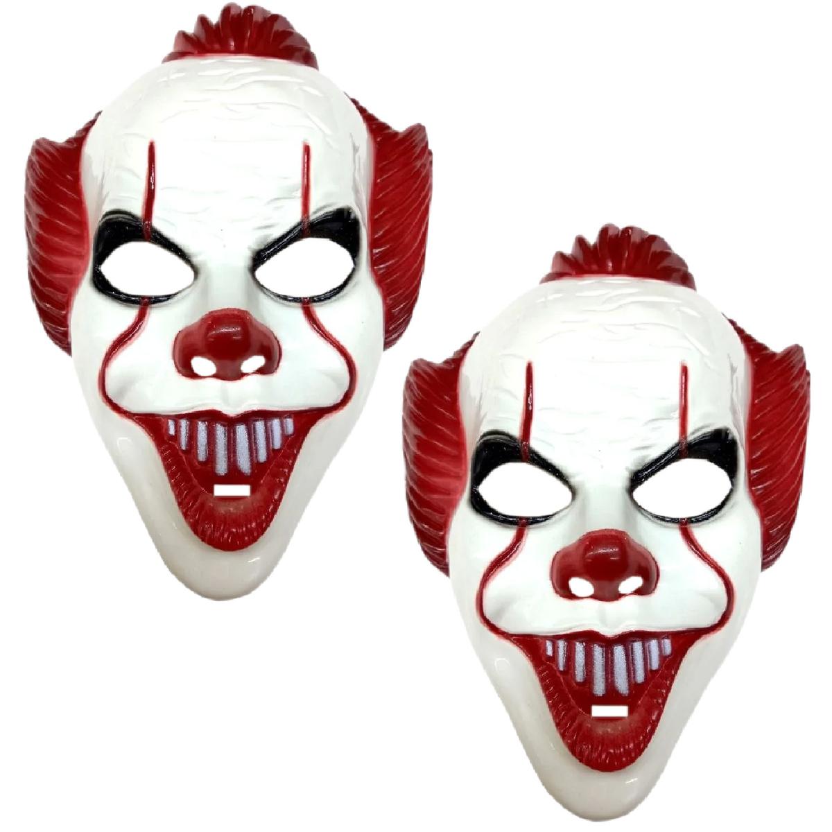 Foto 2 pulgar | Halloween Disfraz De Payaso  Z-smilefun  Mxezo-002  2 Piezas  Plástico Pvc Color  Blanco/rojo