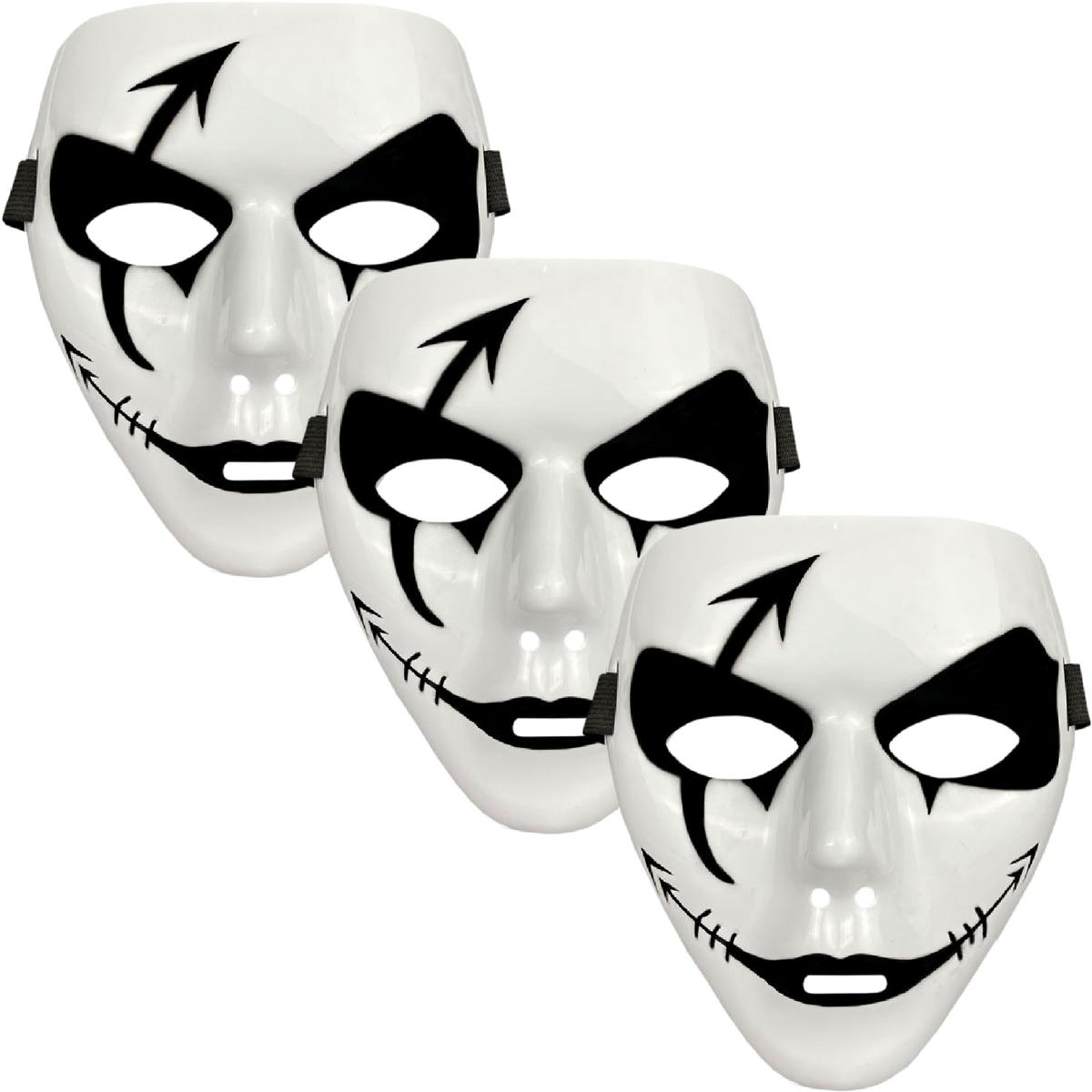 Foto 2 pulgar | Halloween Disfraz De  Z-smilefun  Mxfrc-003  3 Piezas  Plástico Pvc Color  Blanco Y Negro