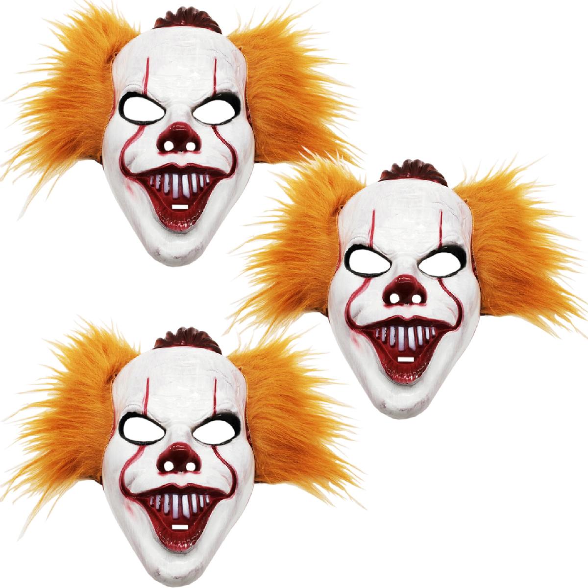 Halloween Disfraz De Payaso  Z-smilefun  Mxpny-003  3 Piezas  Plástico Pvc Color  Blanco/rojo