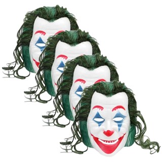 Foto 2 | Día De Muertos Disfraz De Joker Z-smilefun Mxjkm-004 4 Piezas Plástico Pvc Color Blanco/rojo