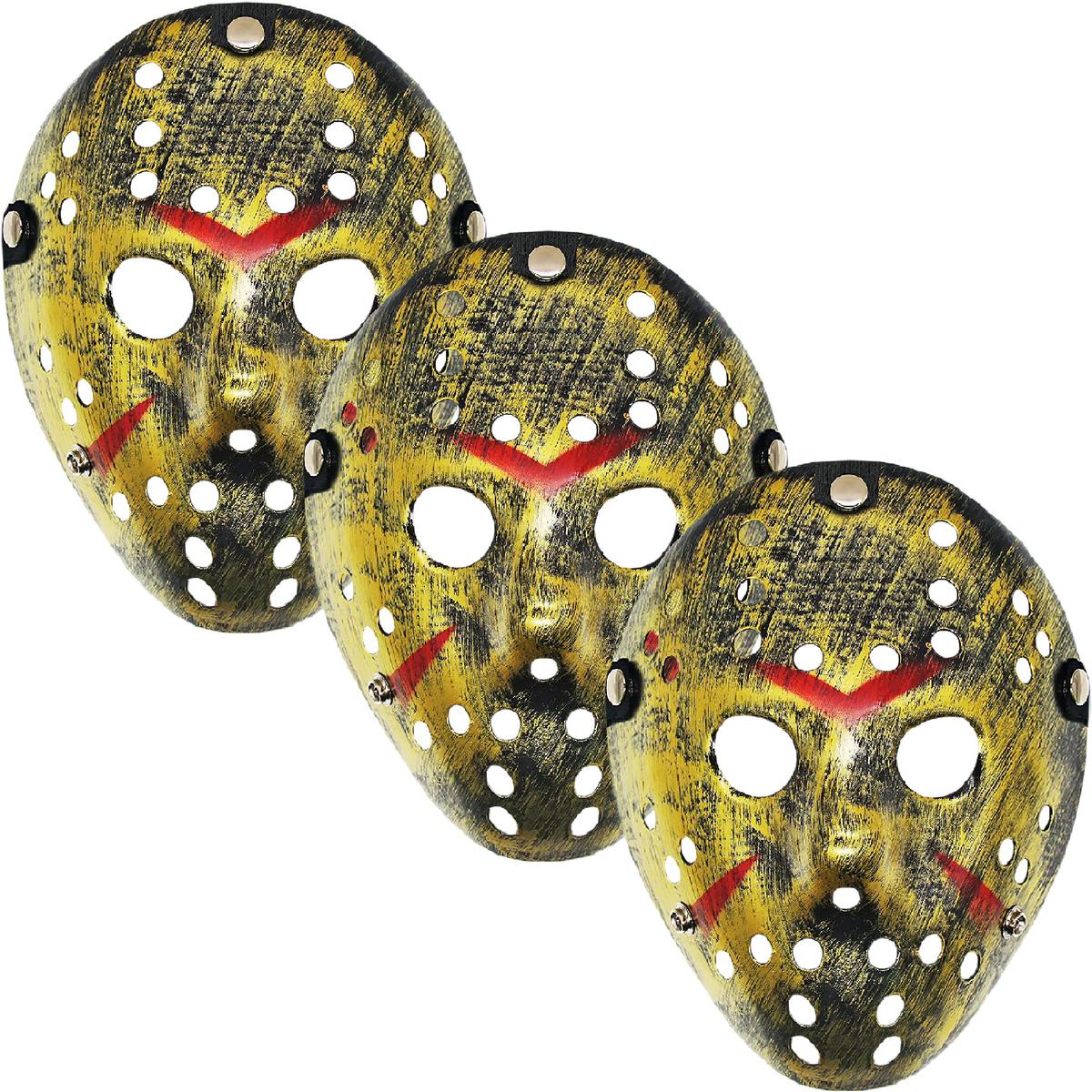 Foto 2 pulgar | Día De Muertos Costum Jason  Z-smilefun  Mxjgd-003  3 Piezas  Plástico Pvc Color  Dorado