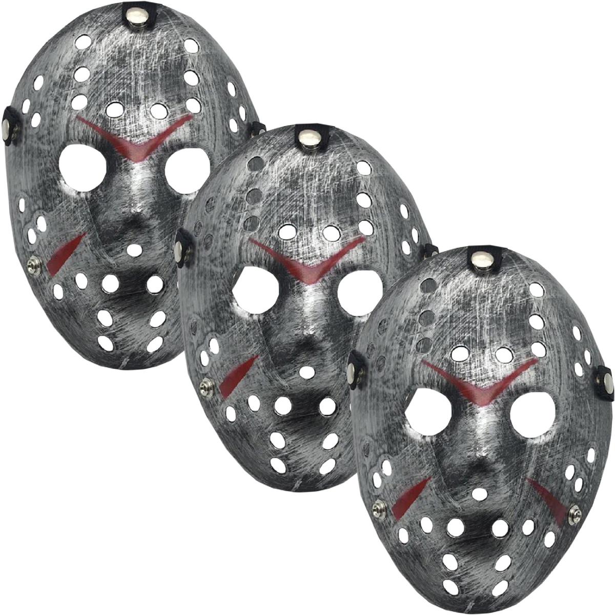 Halloween Máscaras De Horror  Z-smilefun  Mxjsr-003  3 Piezas  Plástico Pvc Color  Plata