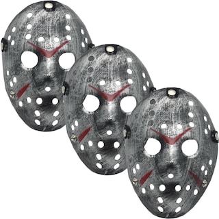 Foto 1 | Halloween Máscaras De Horror Z-smilefun Mxjsr-003 3 Piezas Plástico Pvc Color Plata