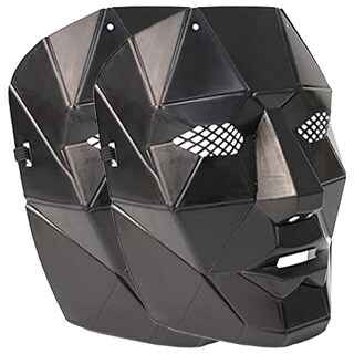 Foto 1 | Halloween Máscara Costum Z-smilefun Mxsui-002 2 Piezas Plástico Pvc Color Máscara Negra