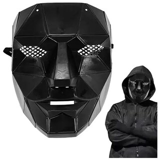 Foto 6 | Halloween Máscara Costum Z-smilefun Mxsui-002 2 Piezas Plástico Pvc Color Máscara Negra