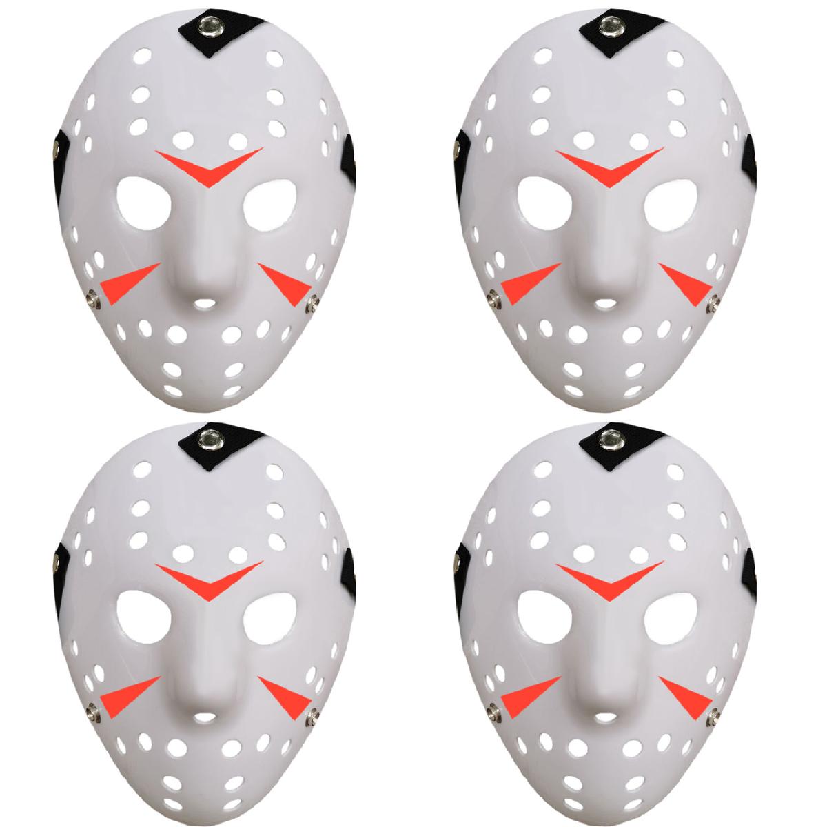 Día De Muertos Costum Jason  Z-smilefun  Mxjwe-004 4 Piezas  Plástico Pvc Color  Blanco