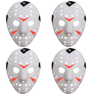 Foto 1 | Día De Muertos Costum Jason Z-smilefun Mxjwe-004 4 Piezas Plástico Pvc Color Blanco