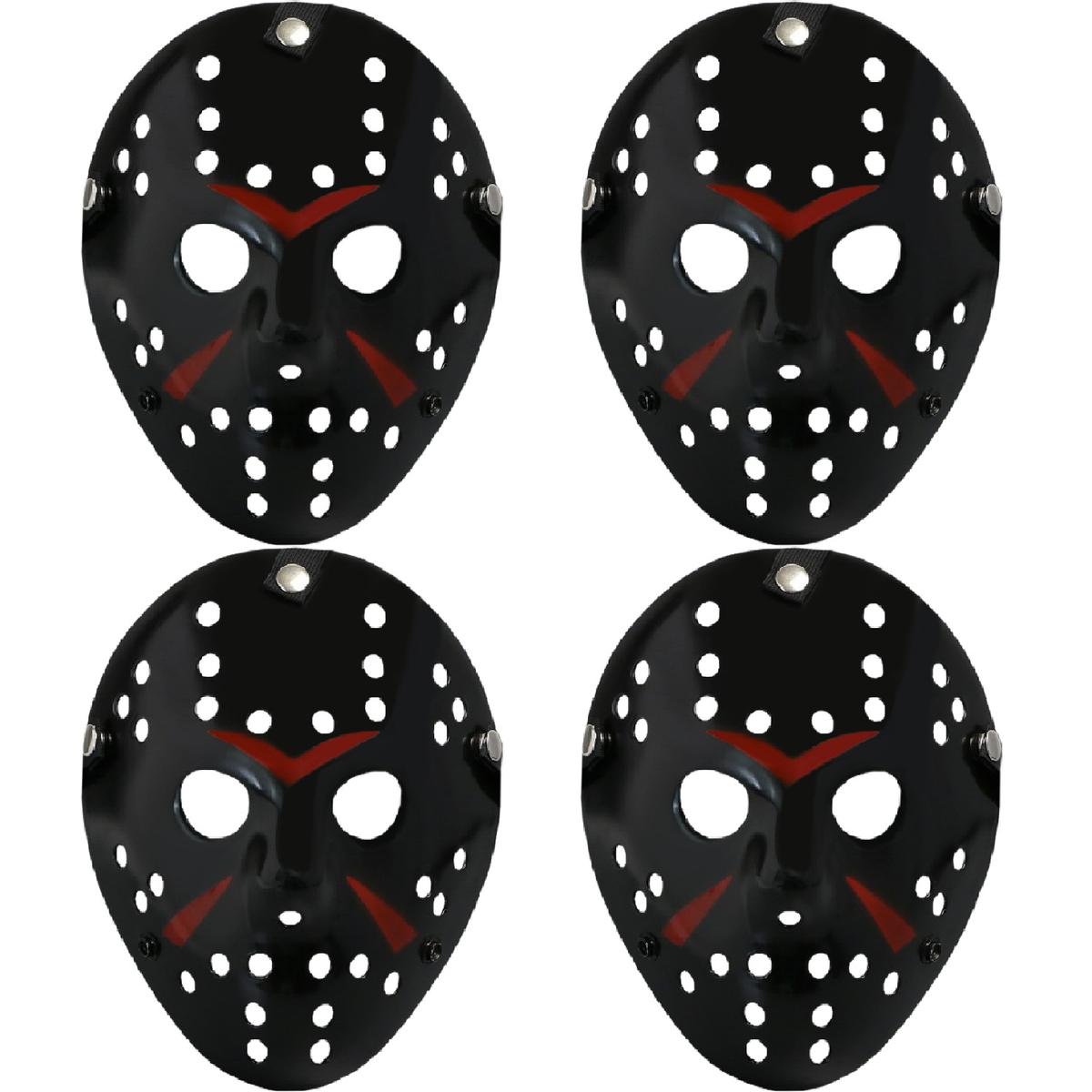 Foto 2 pulgar | Día De Muertos Costum Jason  Z-smilefun  Mxjbk-004 4 Piezas  Plástico Pvc Color  Negro