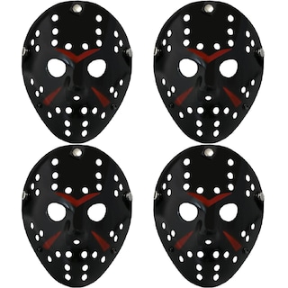 Foto 1 | Día De Muertos Costum Jason Z-smilefun Mxjbk-004 4 Piezas Plástico Pvc Color Negro